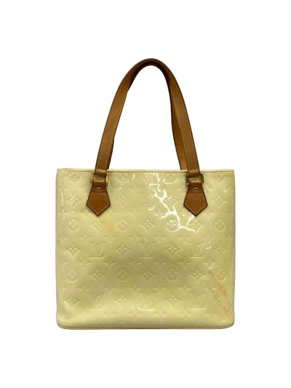 Louis Vuitton Tote Monogram Vernis Houston Perlee Leather